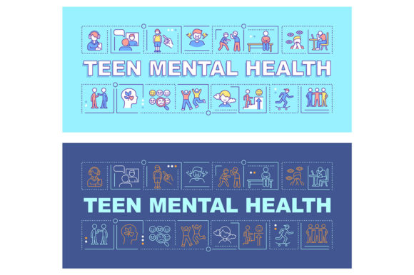 Adolescent Mental Health and Wellbeing Graphics for Creative Projects