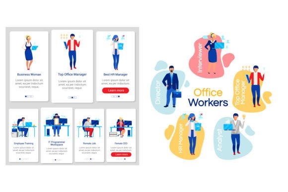 Corporate Lifestyle Vector Templates Set for Modern Graphic Design