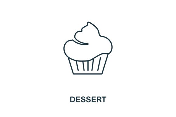 Dessert Icon: A Versatile Graphic for Branding and Design