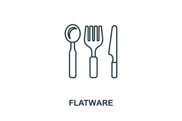 Flatware Icon for Crafting and Handmade Business Projects