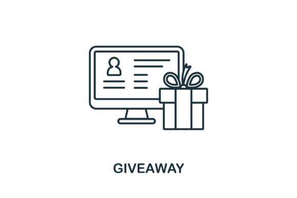 Giveaway Icon: A Versatile Graphic for Handmade Creations