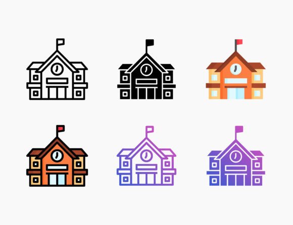 Highschool Building Icon Review for Embroidery Projects