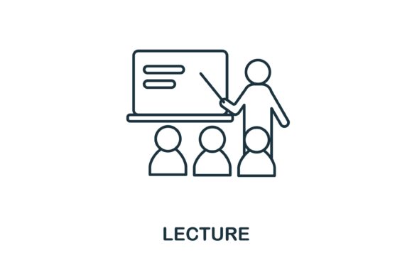 Lecture Icon: A Versatile Graphic Asset for Branding and Marketing
