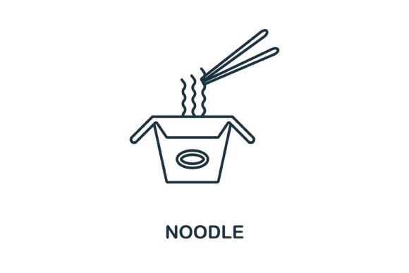 Noodle Icon for Modern Graphics and Icons