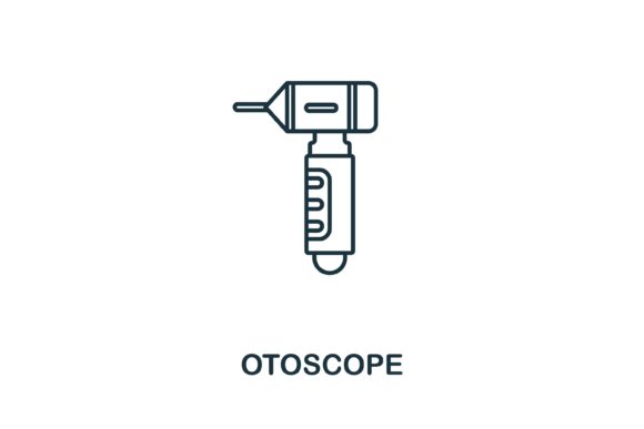 Otoscope Icon for Small Business Branding and Graphics