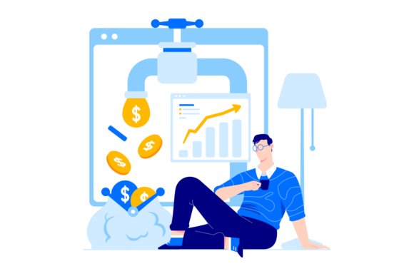 Passive Income Vector Illustration for Modern Design Projects