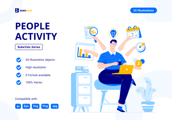 People Activity Illustration Set Review