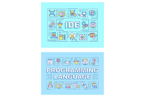 Programming Language Word Concept Banner - A Versatile Graphic Template
