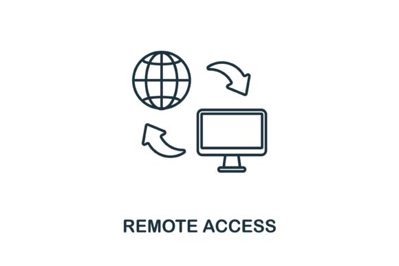 Remote Access Icon for Crafting and Graphics