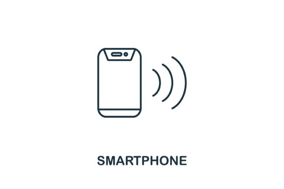 Smartphone Icon for Local Business Graphics