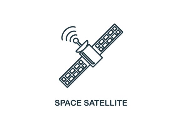 Space Satellite Icon: A Versatile Graphic Asset for Branding and Marketing