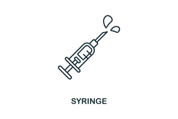 Syringe Icon for Graphics and Icons