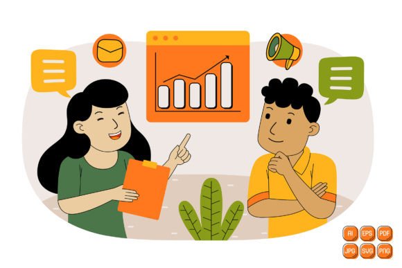 Teamwork Vector Illustration 08 for Graphics and Illustrations
