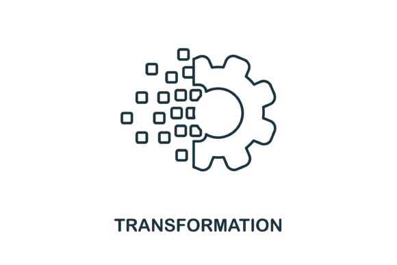 Transformation Icon for Handmade Crafting and Graphics