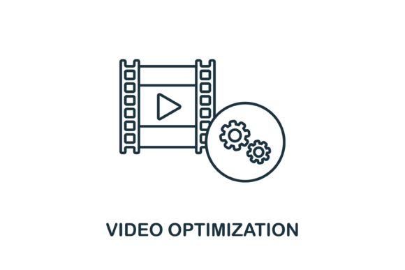 Video Optimization Icon for Graphics and Icons